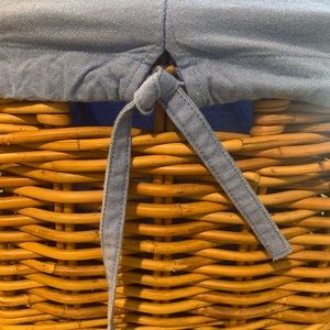 Pottery barn kids chambray basket liner